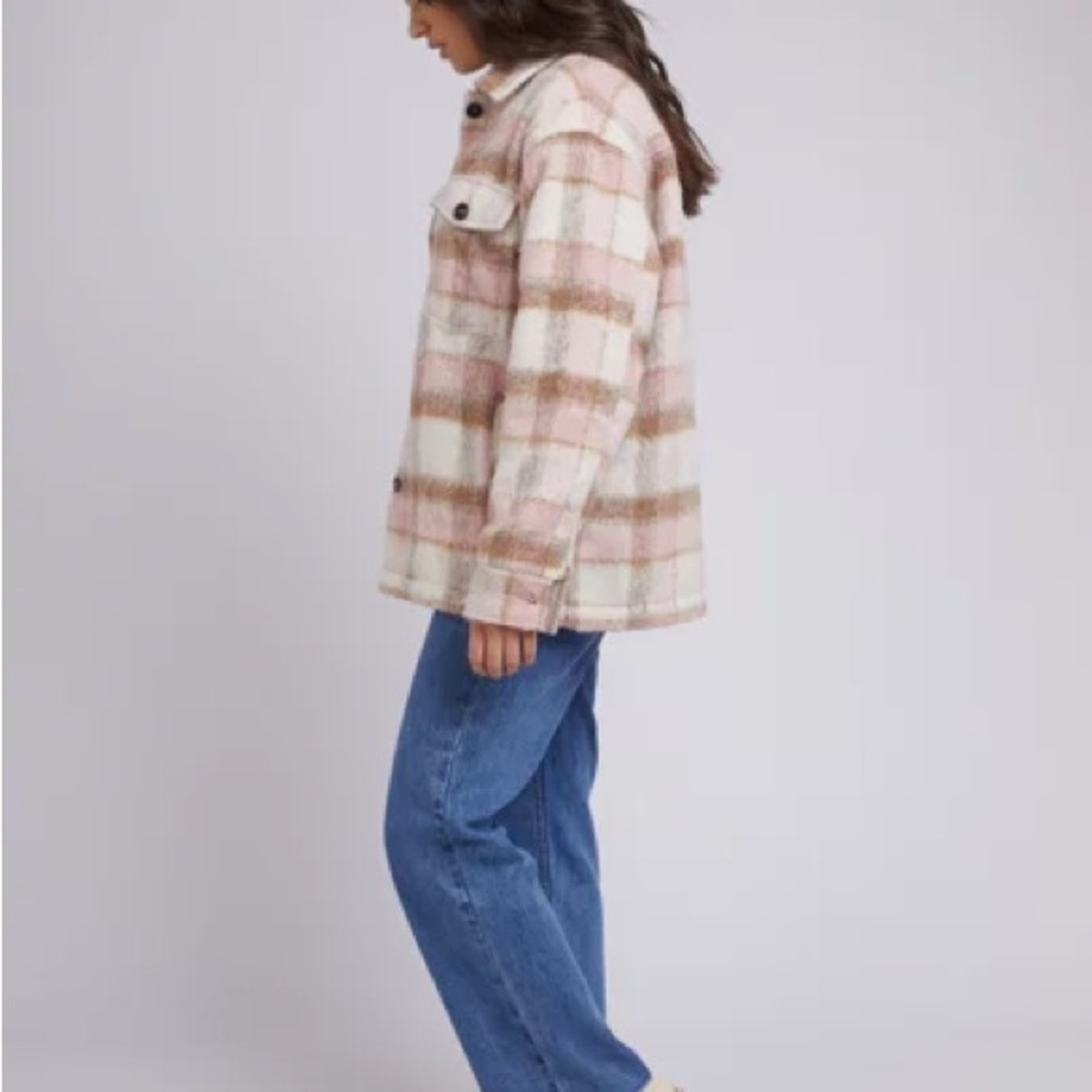 Plaid Button-Up Jacket